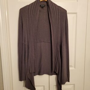 George Women's Charcoal Open Front Cardigan